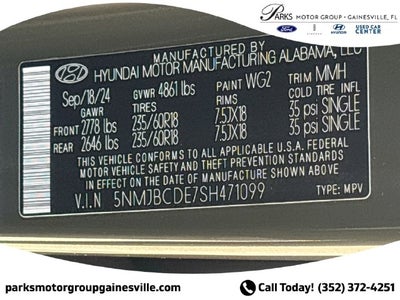 2025 Hyundai TUCSON SEL AWD