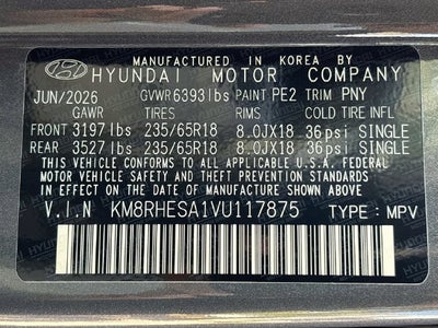 2027 Hyundai PALISADE HYBRID SEL Premium 7P