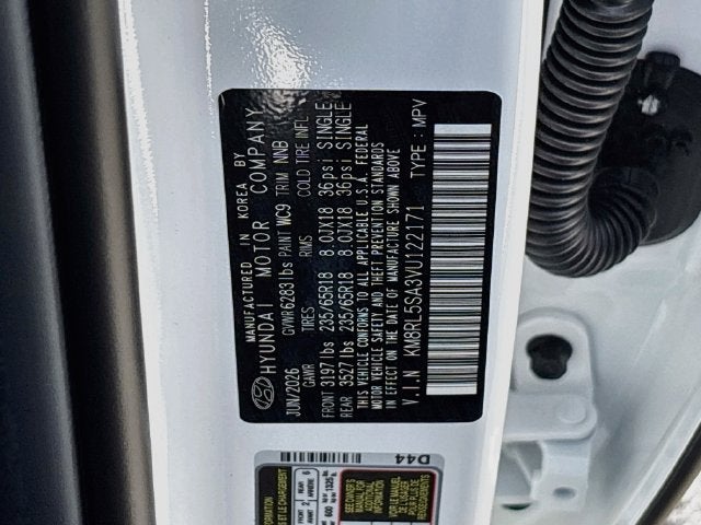 2027 Hyundai PALISADE HYBRID Blue SEL 8 Passenger